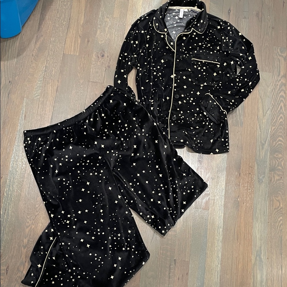 Starry Black Pajama Set